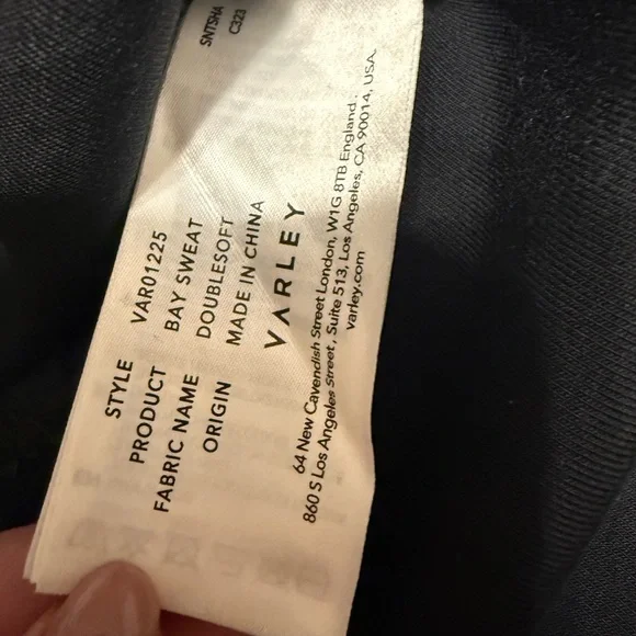 Varley Black Bay Street Mock Neck Sweatshirt - Picture 4 of 6